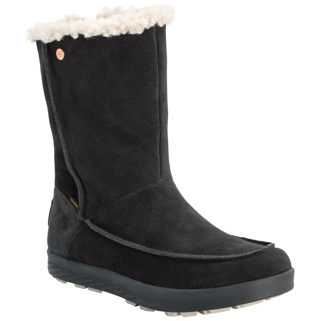 Jack Wolfskin AUCKLAND WT TEXAPORE Női Téli Cipő Fekete/Bézs - NUOEHI-970